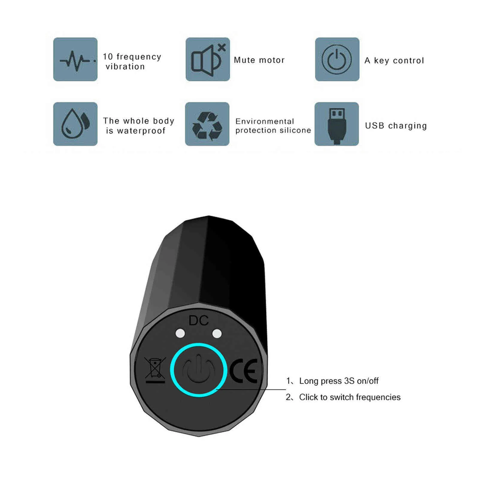 NXY Eggs 10 Speed ​​Mini Bullet Vibrator För Kvinnor Klitorisstimulator Dildo G Spot Sexleksaker Kvinna Vuxen Produkt_voghion.com