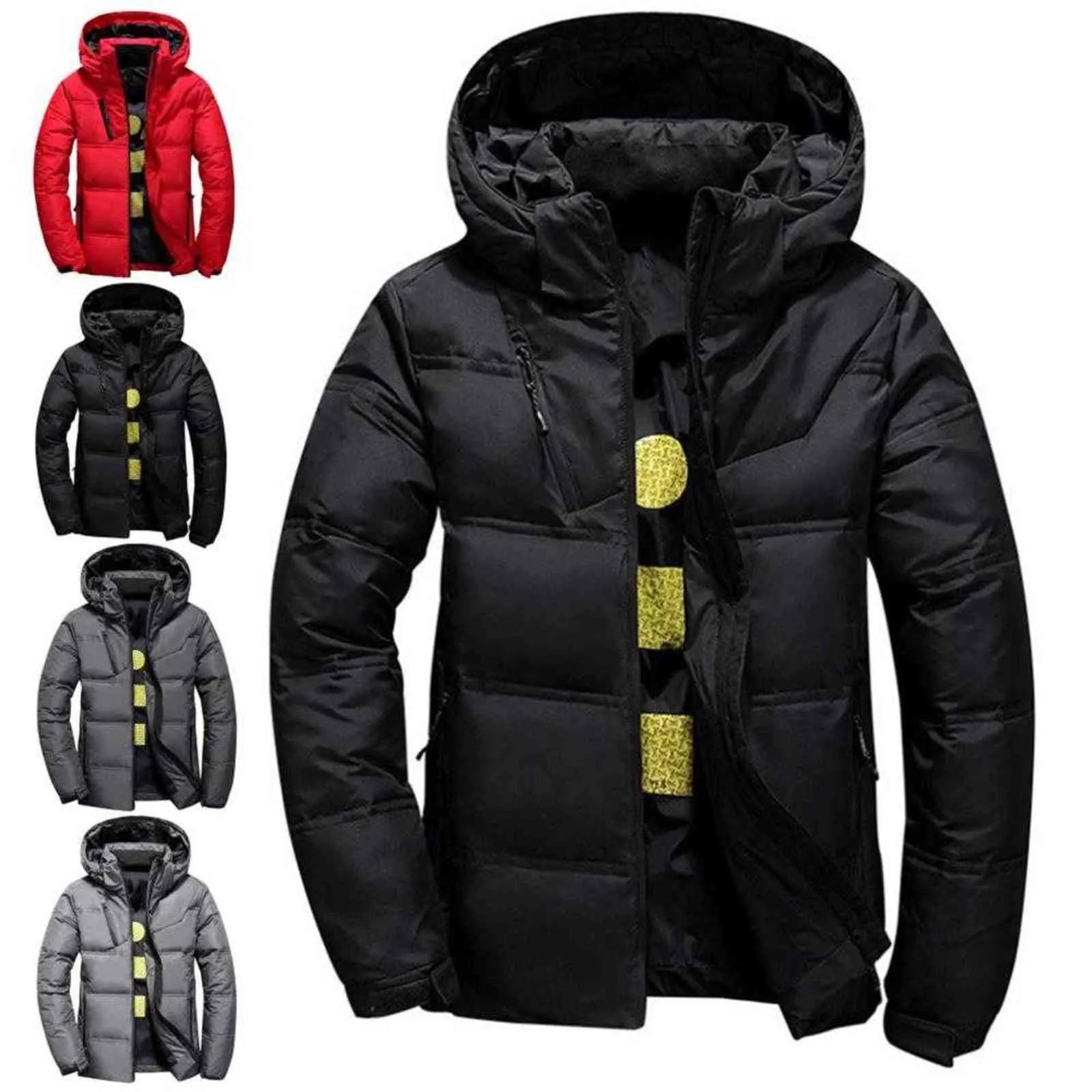 Trendy Elegant Winter Coat Jacket Men Quality Thermal Thick Coat Parka Male Warm Outwear Down Jacket Coat Christmas Gift Men G1108
