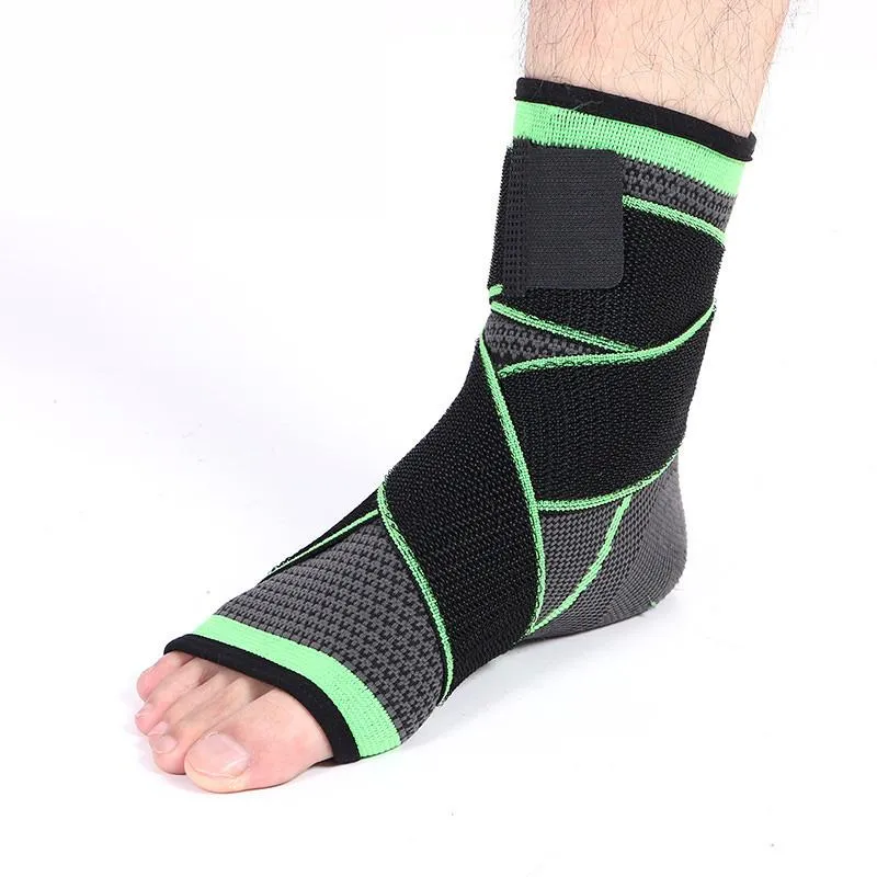 Soutien de la cheville 3D Tissage Compression Haute Élastique Bandage Sport Sécurité Protecteur Basketball Football Football Brace Garde Gym