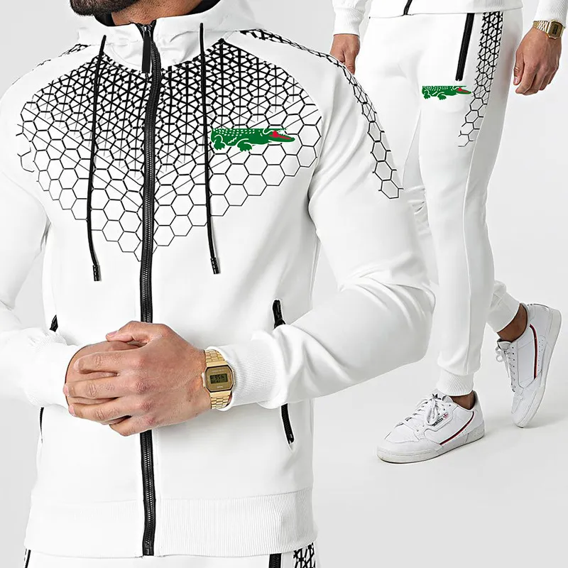 White cheap designer tracksuit