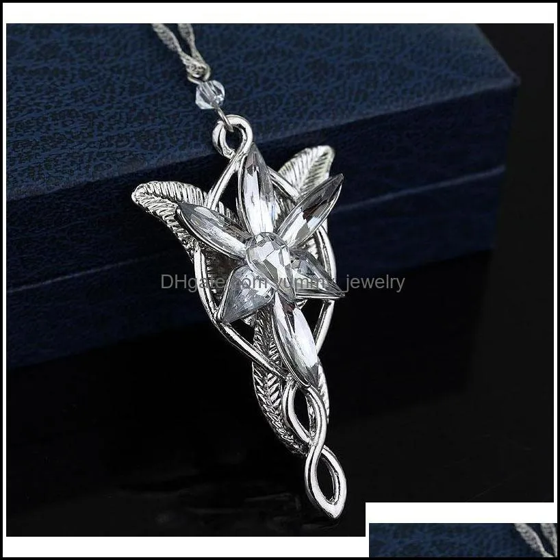 New Fashion Austrian Crystal Pendant Jewelry Twilight Star Princess Necklace Lord Of The Rings Wizard Princess Wedding Pendant Hgwdu