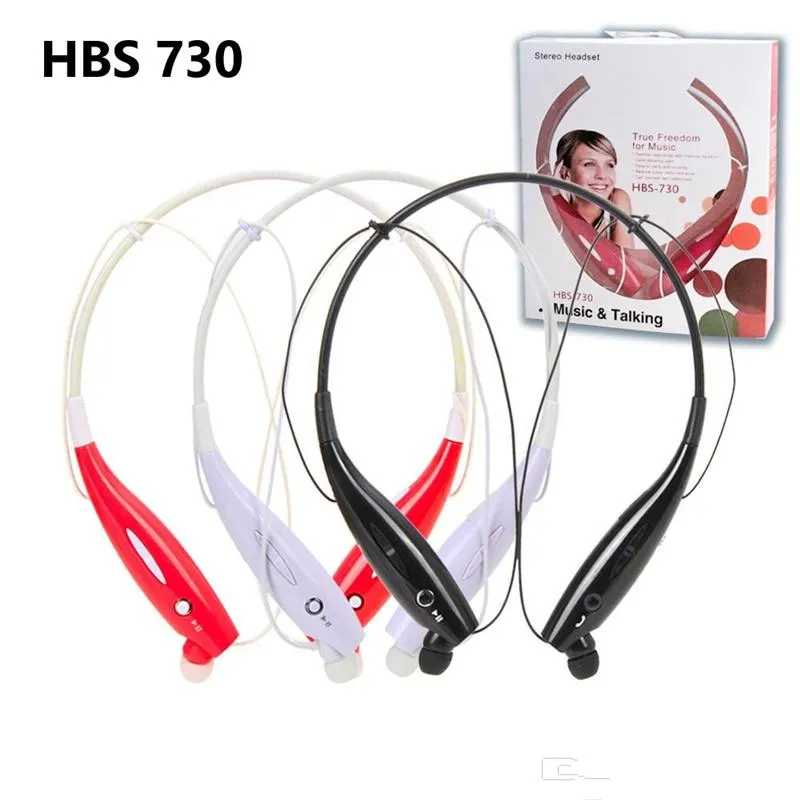 HBS730 Trådlösa halsband Bluetooth hörlurar headset stereo ton + sport apt x headset i öron hörlurar för lg / iphone smartphone hbs 730 v5.0 hörlurar hs900 hbs800