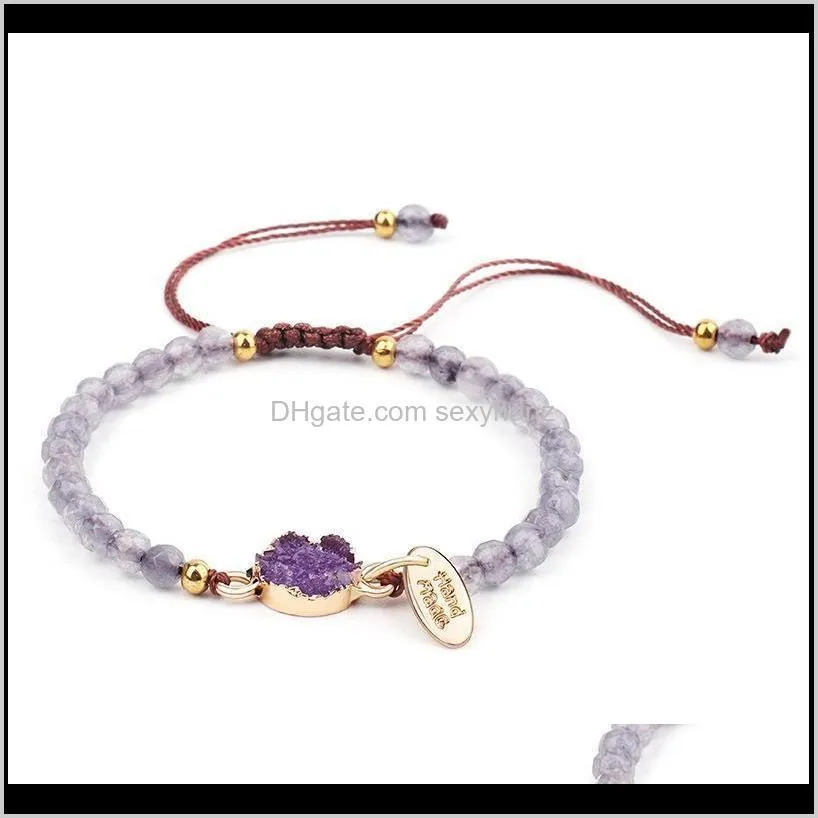 boho chakra handmade multi color natural stone beads bracelet for couples women men bracelets creative jewelry gi qyleuy