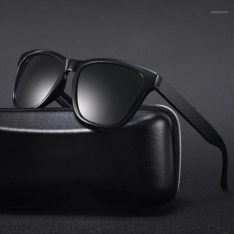 Солнцезащитные очки Parzin Square поляризованный классический металлический шарнир моды UV400 объектив вождения солнцезащитные очки Occhiali da Sole UOMO