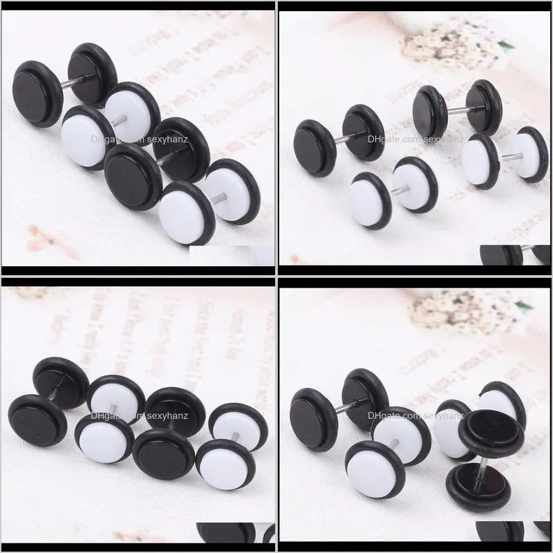 60pcs/lot cheater ear plugs gauges tapers fashion summer style men women fake tunnels body piercing jewelry faux septum rings