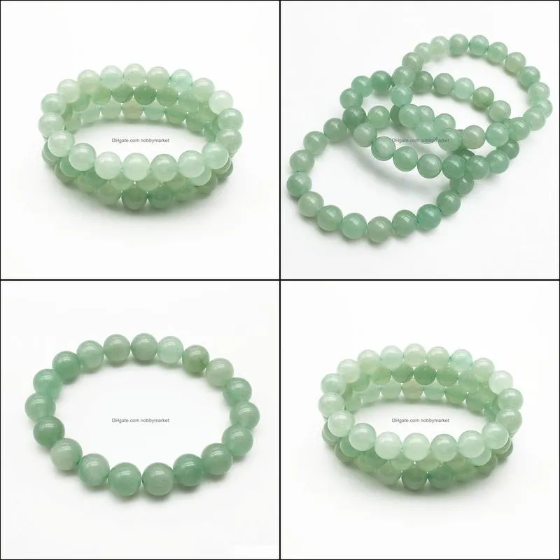 10mm Green Aventurine Bracelet,Gemstone Bracelet,Aventurine Round Beads,Elastic Bracelet,Good Luck Bracelet