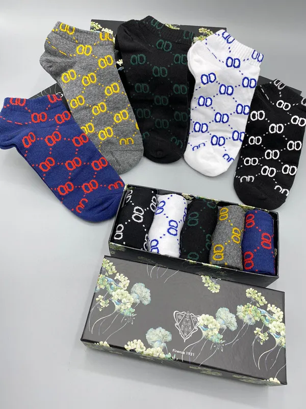 Womens Designer Socks Fashion Women and Men Casual High Quality Cotton Breathable 100% Sports Letter g sock with box