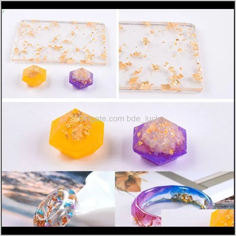 3g Gold Silver Foil Decorative Paper Resin Mold Fillings Shiny Sequins Glitters Filling Materials Resin Jewelry Making