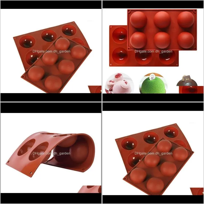 half cake molds sphere silicone for diy baking 3d ball deserts round pudding mousse cake mold kitchen accessories sn2098