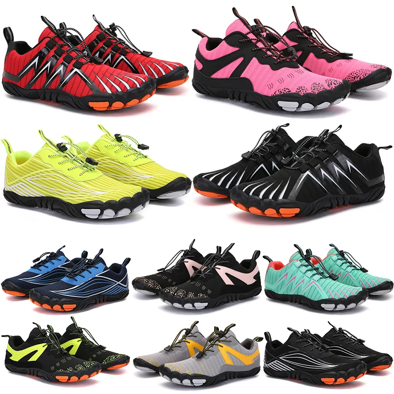 2021 Four Seasons Five Fingers Sportschuhe Bergsteigen Net Extreme Einfaches Laufen, Radfahren, Wandern, grün rosa schwarz Klettern 35-45 Farbe38