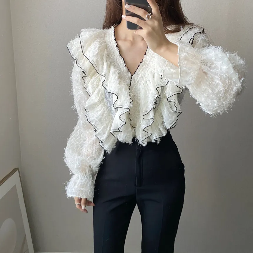 Sweet Elegant Tassel Cardigan Collar Tops Sweet Elegant Tassel Cardigan Collar Tops