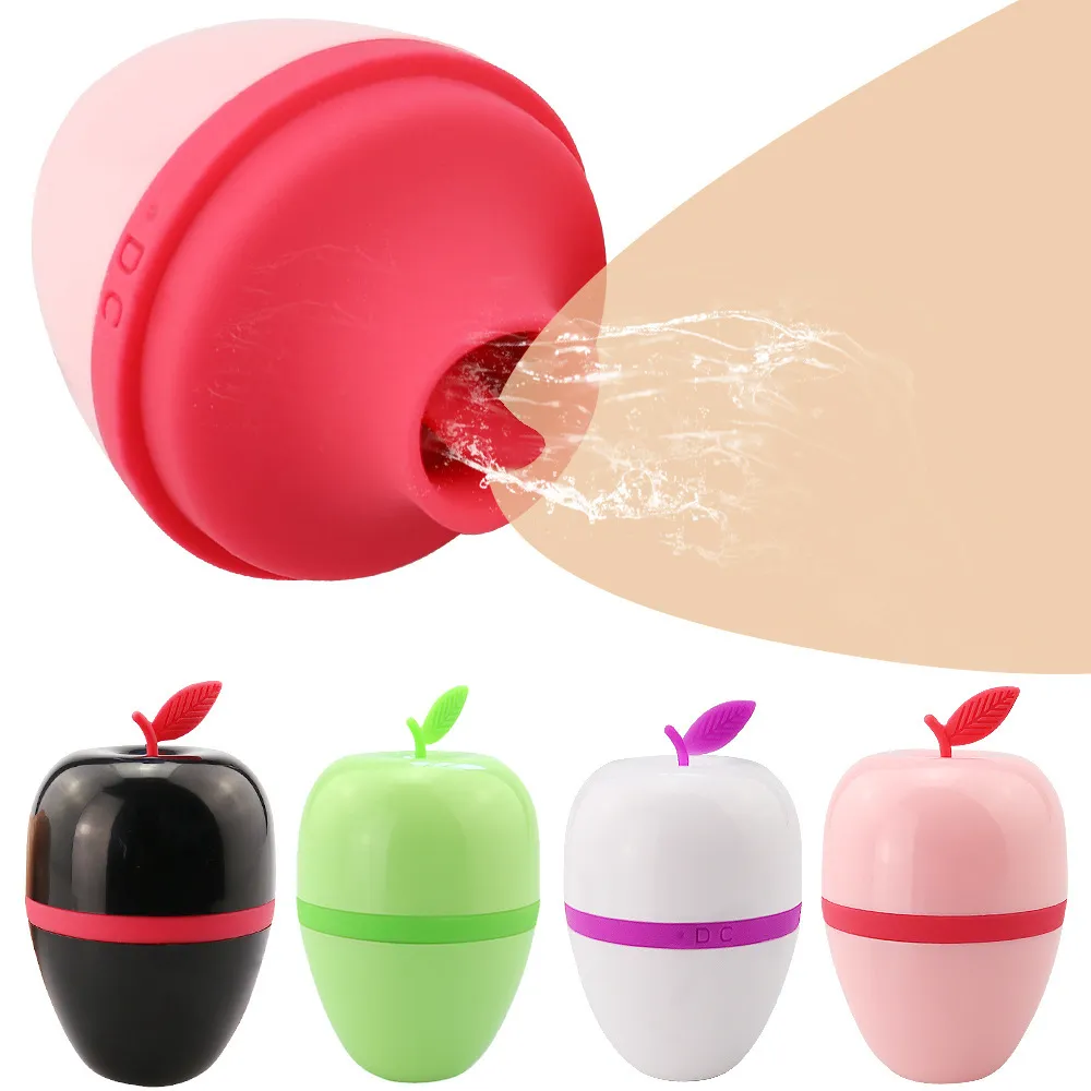 Massage Cute Apple Tongue Licking Vibrator Clitoris... From  Makeup_factorystore, $17.19