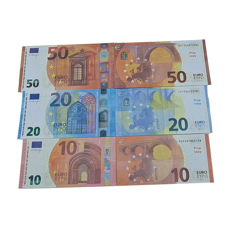 Motion Props Money Euro Copy 10 20 50 100 Party Fake Money Notes Faux Billet  Euro Play Collection Gifts Party Supplies From Pengxiaoju11, $10.1