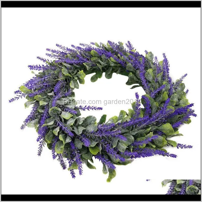 valentines day decoration artificial lavender wreath for wedding durable beautiful and decorative handmade wreath best gift