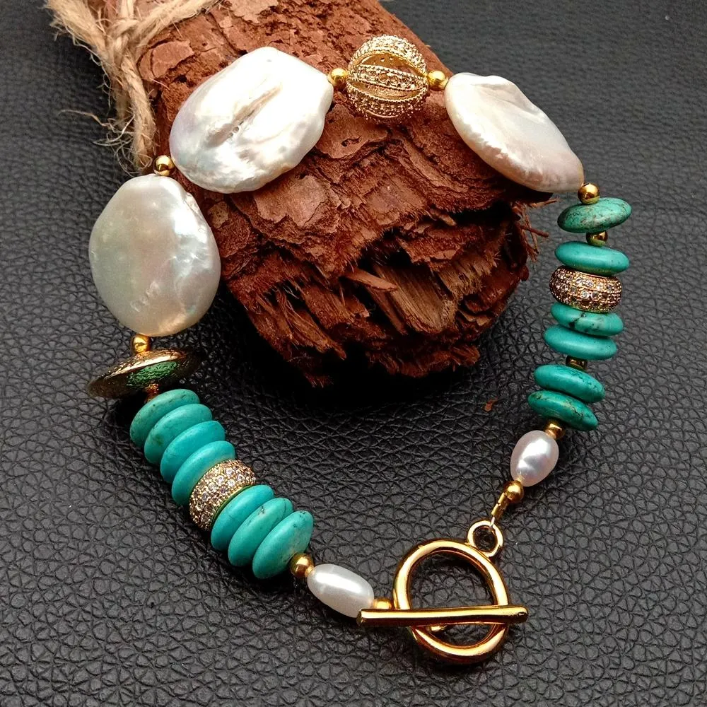 Save Big on Bulk Coin Pearl Bracelet YYGEM 8