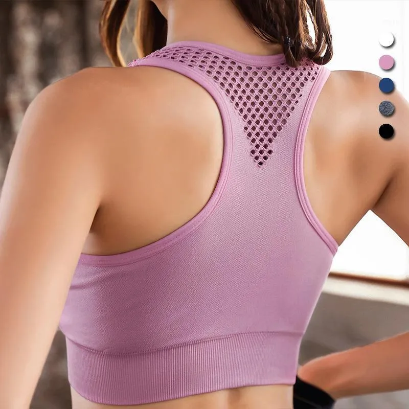 Sport Top Crop Fitness Active Wear For Yoga Siłownia Brassiere Women's Sportswear Kobiet Push Up Seamless Sport Bra Workout Outfit