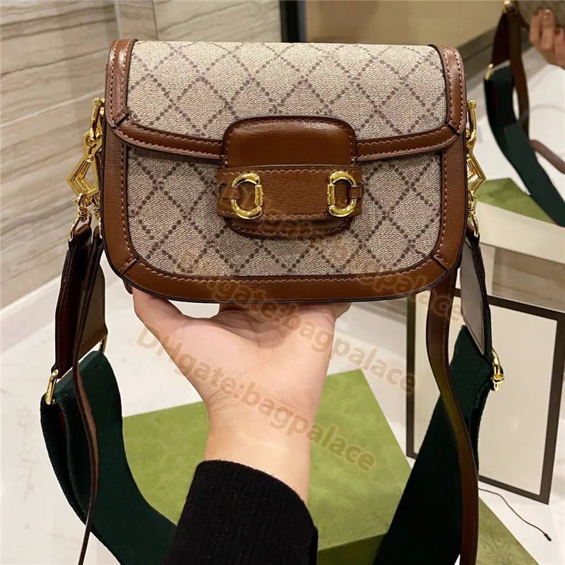 Cute Luxurys Designers Bags Saddle Shoulder Handbag Messenger Women Totes Fashion Vintage Handbags Printed Classic Crossbody Clutch Wallet