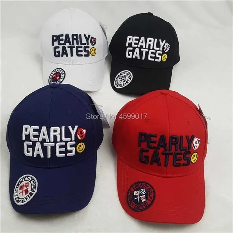 Гольф-шляпа для гольфа Cap Pearly Gates Partball Cap Offic Hat Sunscreen Shade Sport Golf Hat 220117