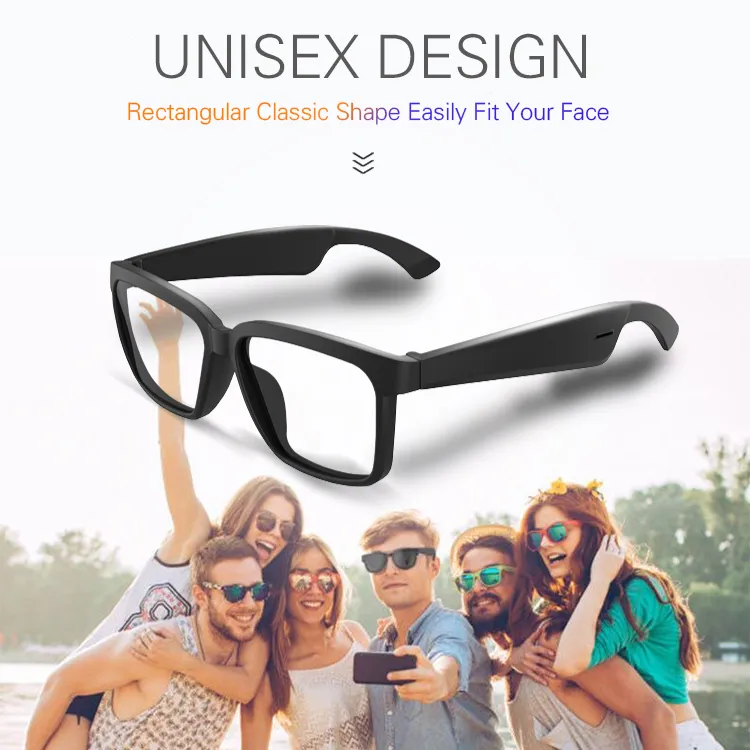 Bluetooth-bril Touch Control Technology Designer Eyewear Hands Free Sunglasses Driving Smart Audio