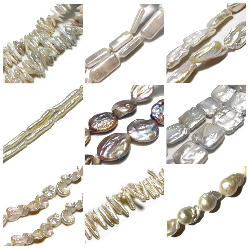 Cała AAA 100% naturalna barokowa perła nieregularne koraliki dla biżuterii DIY Bransoletka Naszyjnik Kolczyki