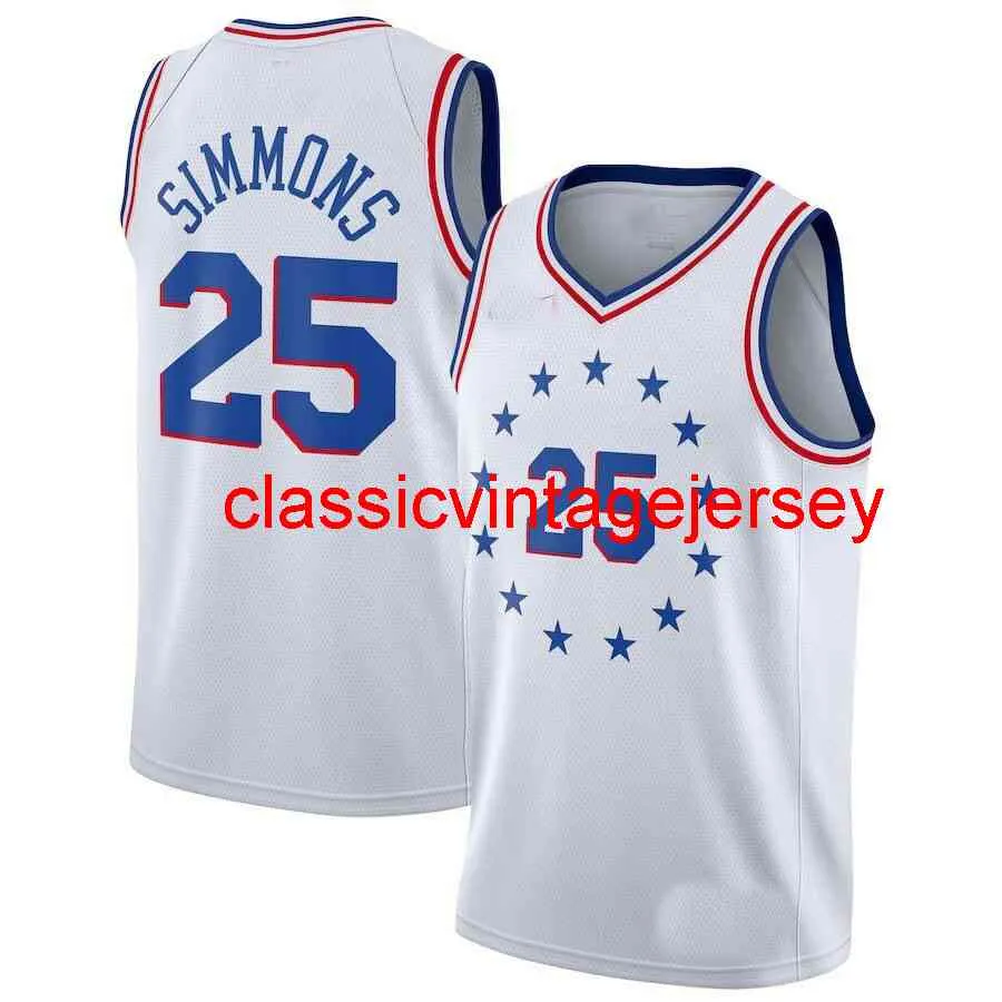 Nuevo 2019 Ben Simmons Swingman Jersey cosido Hombres Mujeres Jóvenes Baloncesto Jerseys Tamaño XS-6XL