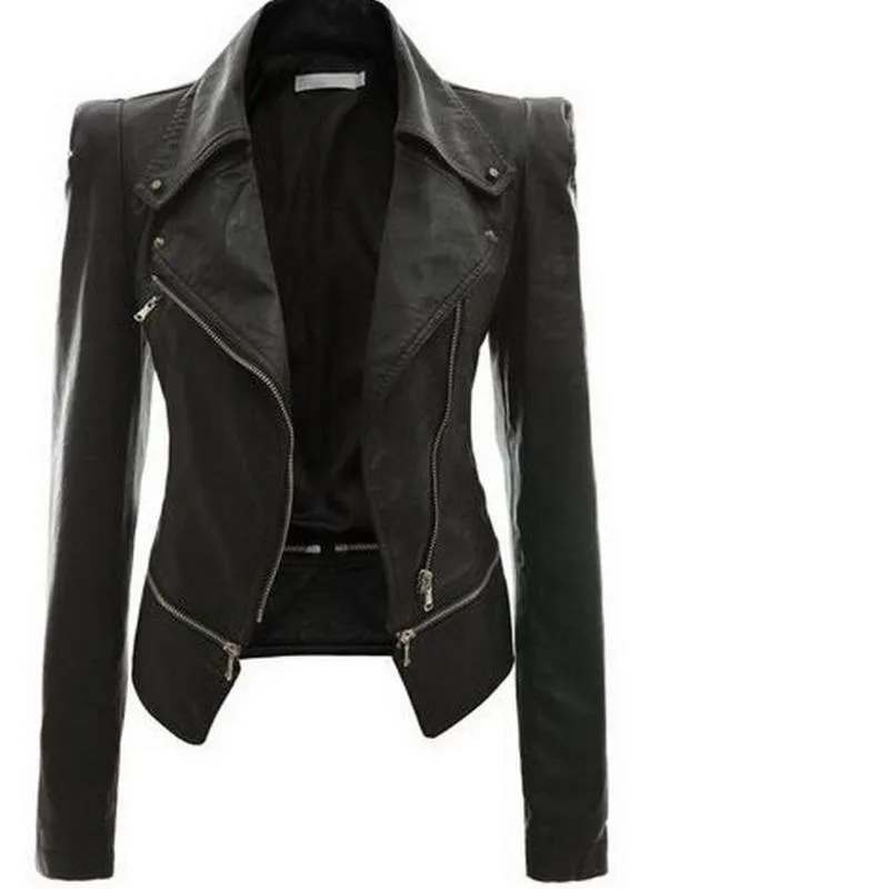 Veste en cuir synthétique pour femme, automne-hiver 2021, veste de moto en PU, manteau Long noir pour femme, vestes en daim pour dames, manteaux de Style de rue