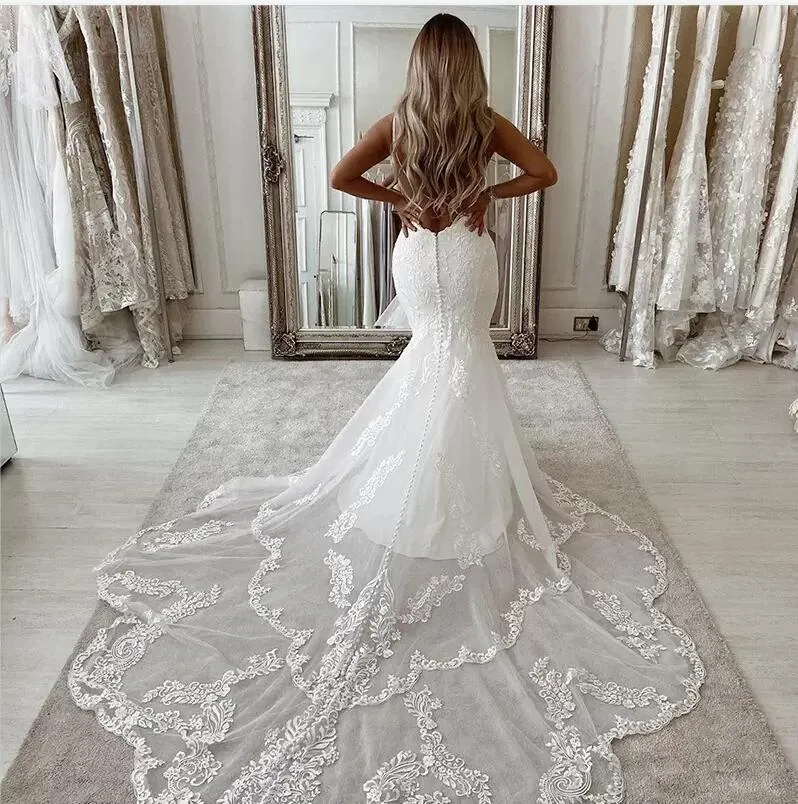 Jewel Neck Keyhole Sexy Mermaid Wedding Dress Jewel Neck Keyhole Sexy Mermaid Wedding Dress