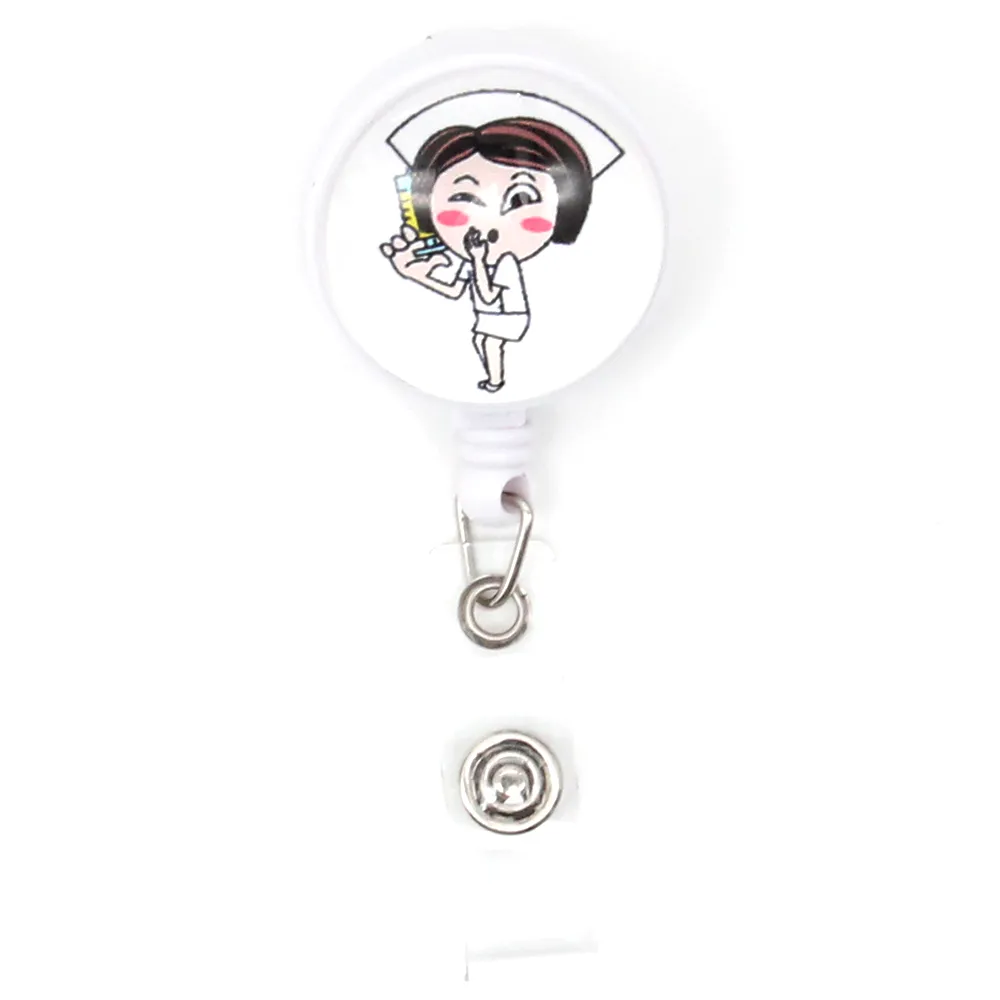 Custom Key Rings Nursing Epoxy Retractable Medical Glass Badge Holder Yoyo  Pull Reel Doctor ID Name Card For Nurse Accessories From Fashion883, $23.05
