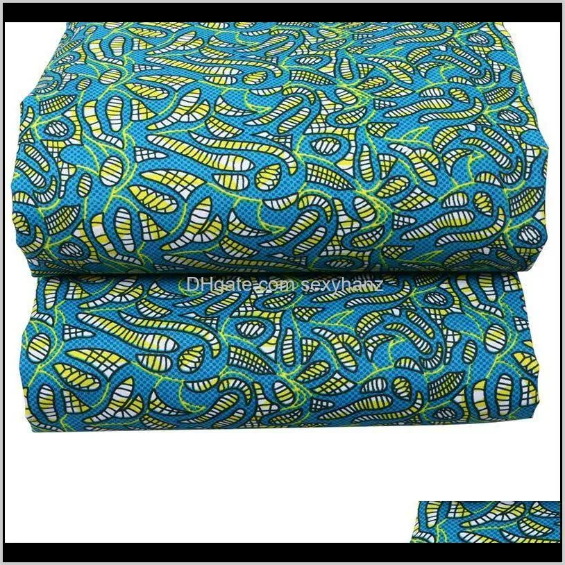 2020 top material polyester wax prints fabric ankara binta real wax high quali shippingty 6 yards african fabric for party dress