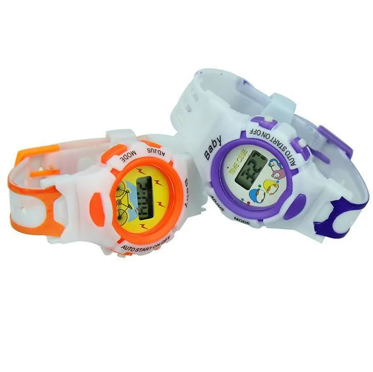 멋진 키즈 손목 시계 어린이 플라스틱 어린이 디지털 시계