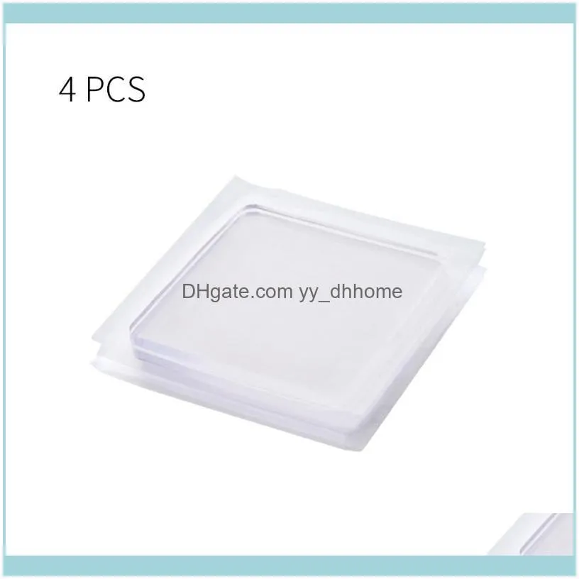 4pcs/set Transparent Pads Anti-Vibration Pad Refrigerator Silicone Non-slip Mats For Washing Machine Bathroom Accessories1