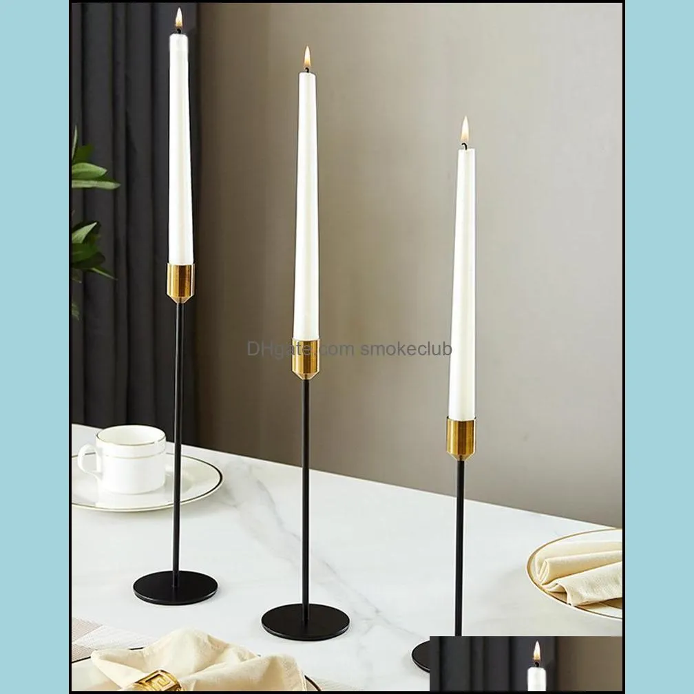 Candle Holders 1PCS Iron Art Candlestick Originality,Single Head Candlestick,Romantic Wedding, Christmas, Year Candlelight Dinner Table