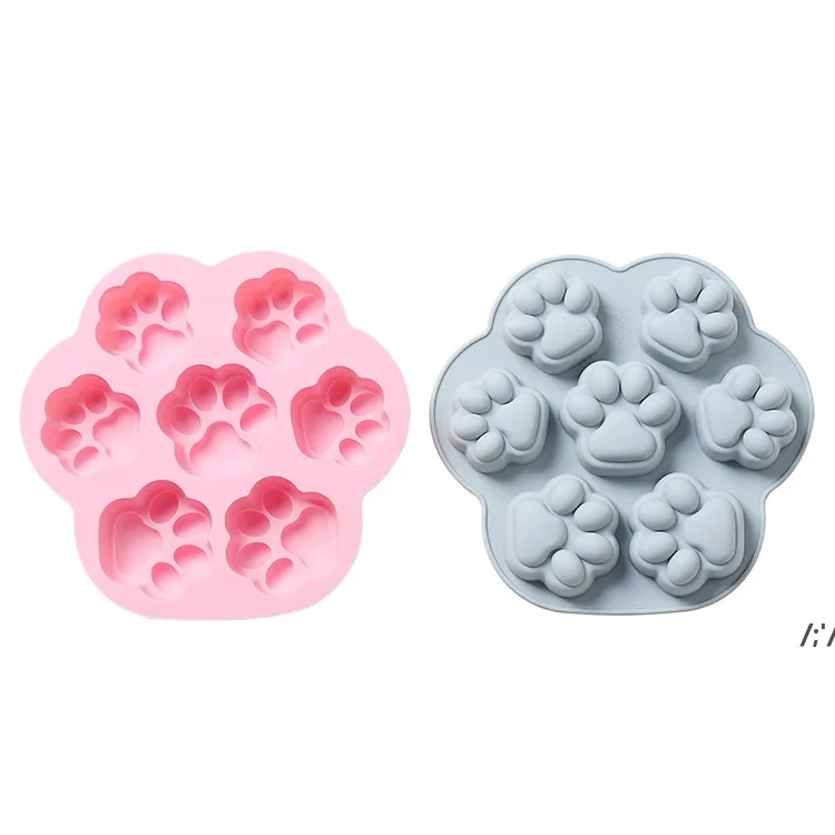 Cakes Narzędzia Cat Pazury Silikonowe Formy Mousse Cake Mold Dog Pazur Jelly Pudding Szlifierski Narzędzie Klej Upuszczenie DIY Manual Mydło Mold BBB14535