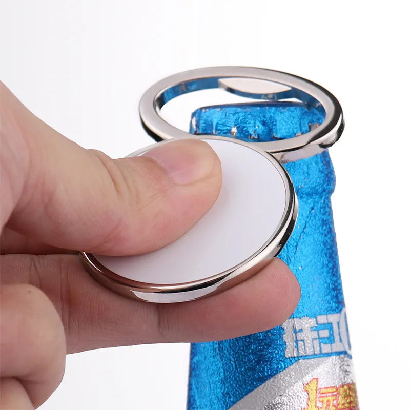 Heat Transfer Metal Beer Bottle Opener Fridge Magnet Sublimation Blank DIY Corkscrew Household Kitchen Tool 3 Style