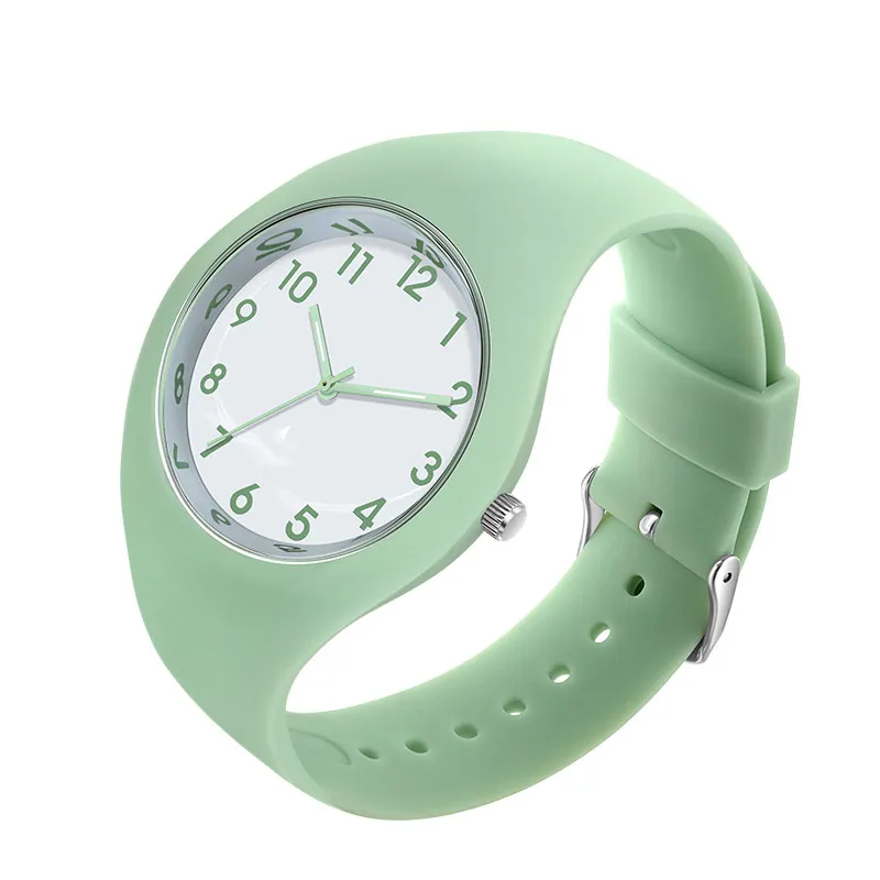 Orologio da donna al quarzo Orologi da donna in silicone Orologio da polso con cinturino morbido Orologi da polso da donna classici alla moda Montre De Luxe