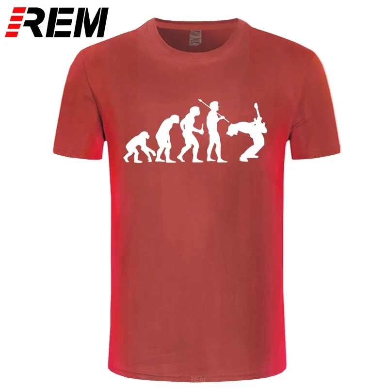Evolution Of A Guitarist T-Shirt – Music Rock Band Guitarist Graphic Tee For Men