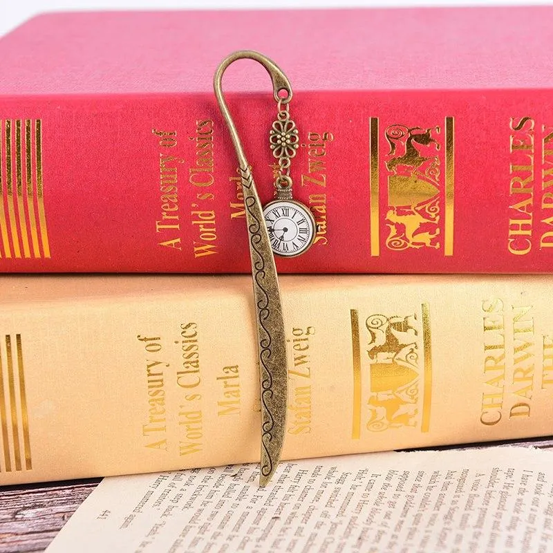 Wholesale Bookmark Student Kawaii Metal Bookmarks Vintage Retro Tower Book Marker Paper Clips