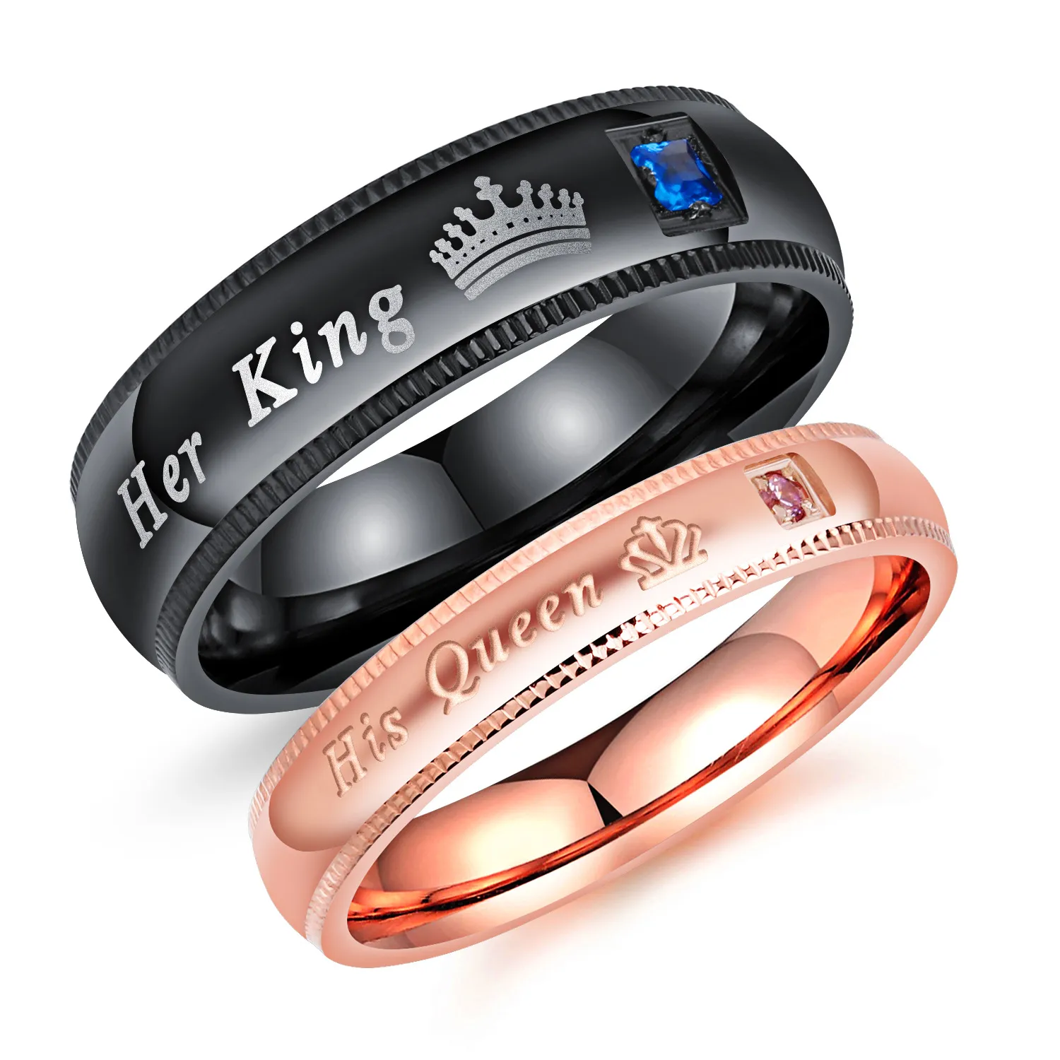 Ardency 18KT Rose Gold Couple Ring for Men