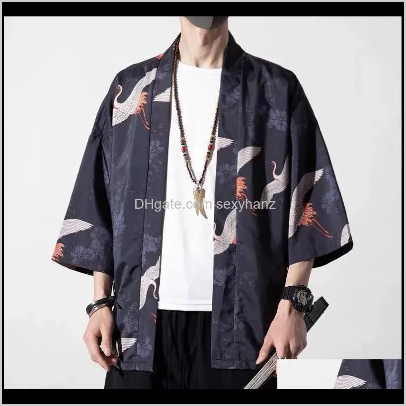 kimono men japanese kimono traditional male cardigan men thin harajuku streetwear samurai costume yukata male haori obi