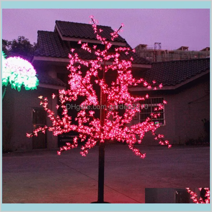 2M 6.5ft Height LED Artificial Cherry