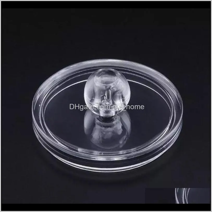 cosmetic make up cotton swabs transparent container acrylic multifunctional round receive box jewelry women girl lady daily use storage