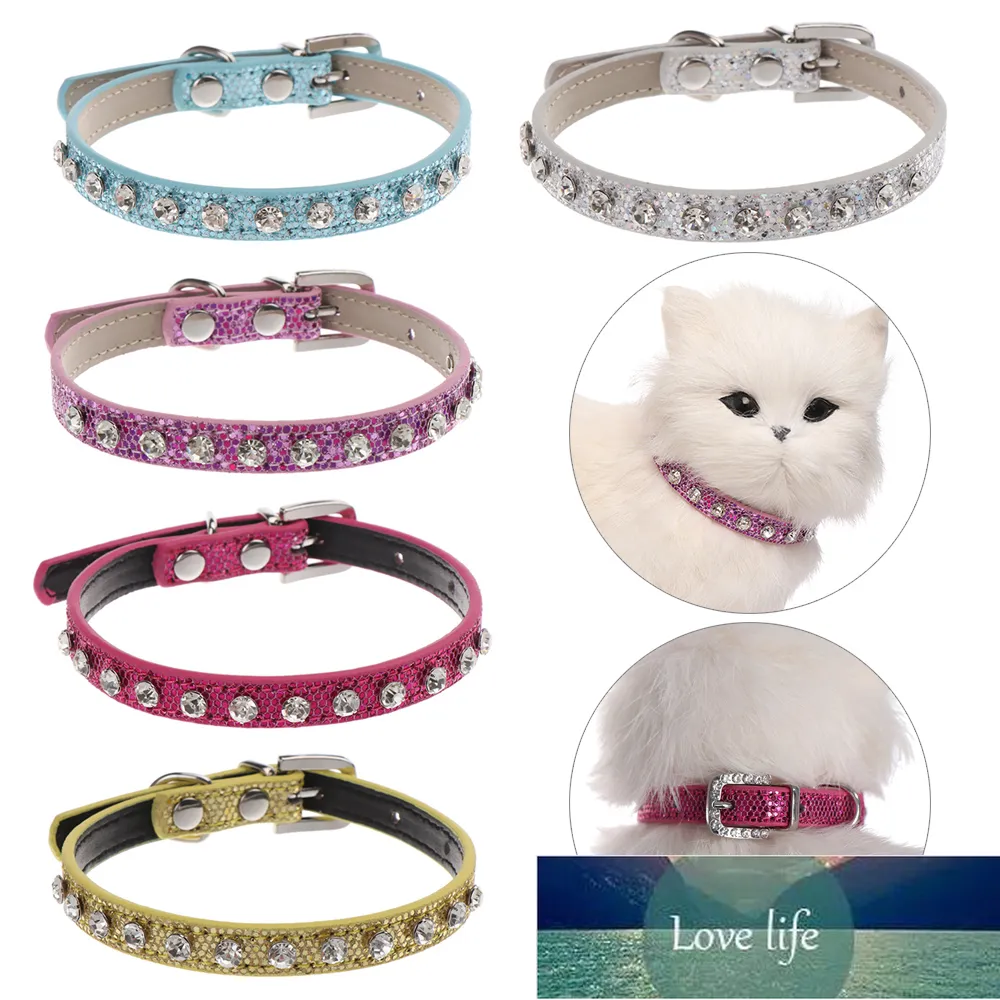 Bling Rhinestone Puppy Cat Diamond Necklace Crystal Dog Collar
