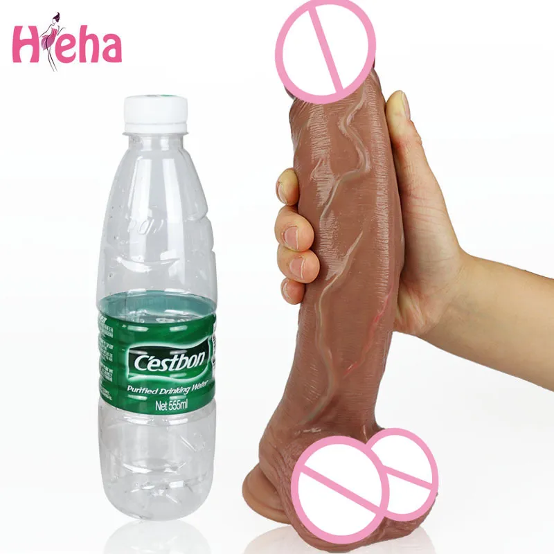 Pele sentindo grandes vibradores para wome sexyy enorme pnis loja realista vibrador sexyo brinquedo casais adultos masturbadores feminin