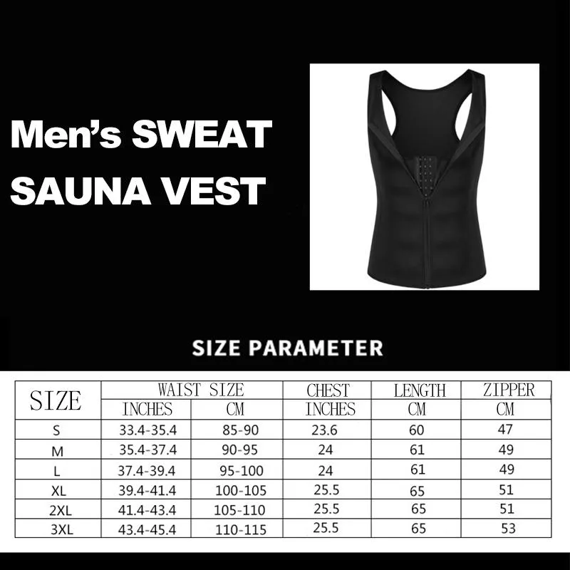 Neoprene calor armadilha camisa suor corpo shaper colete cintura trainer sauna efeito shapewear compressão tanque superior barriga cincher cinto m245d