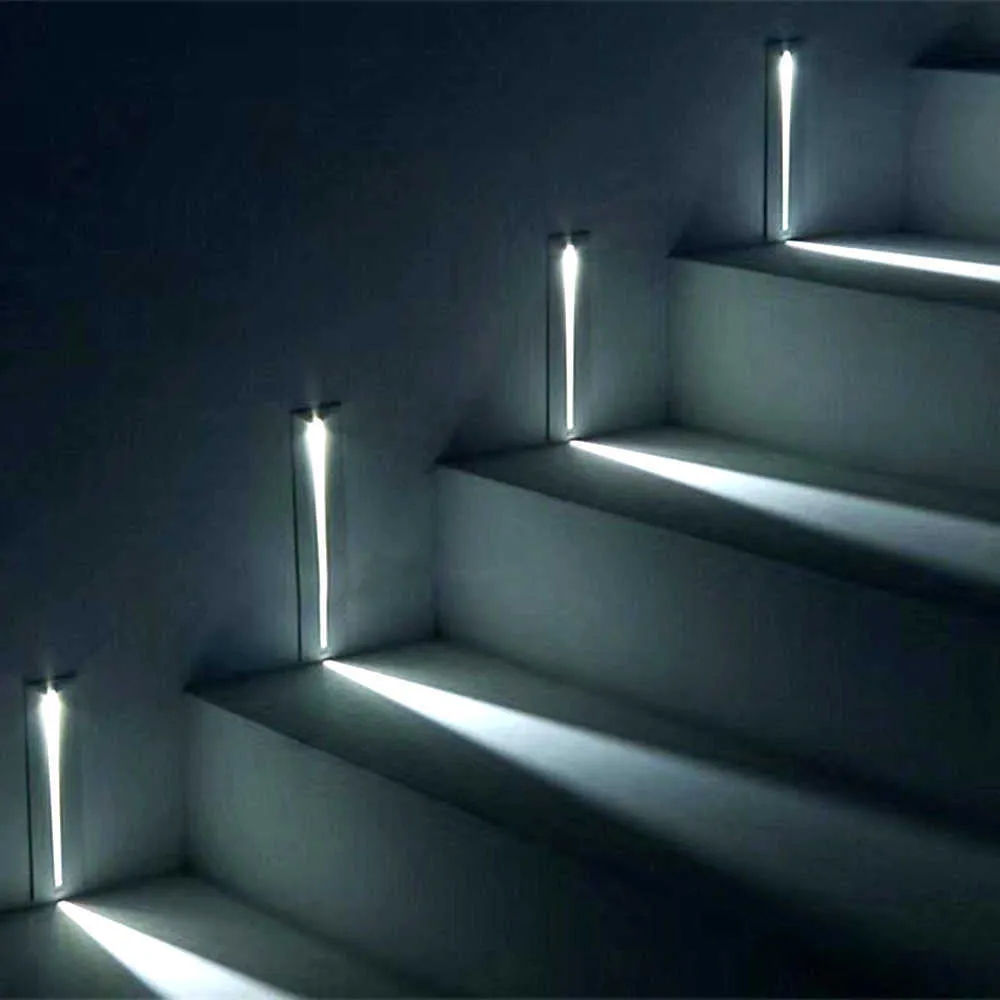 3W Recessed Led Stair Light AC85 265V Indoor IP20 Outdoor IP65 Corner Stair Wall Lights Stairs Step Stairway Hallway Staircase Lamp 210724 From Dou08 20.3 DHgate.Com