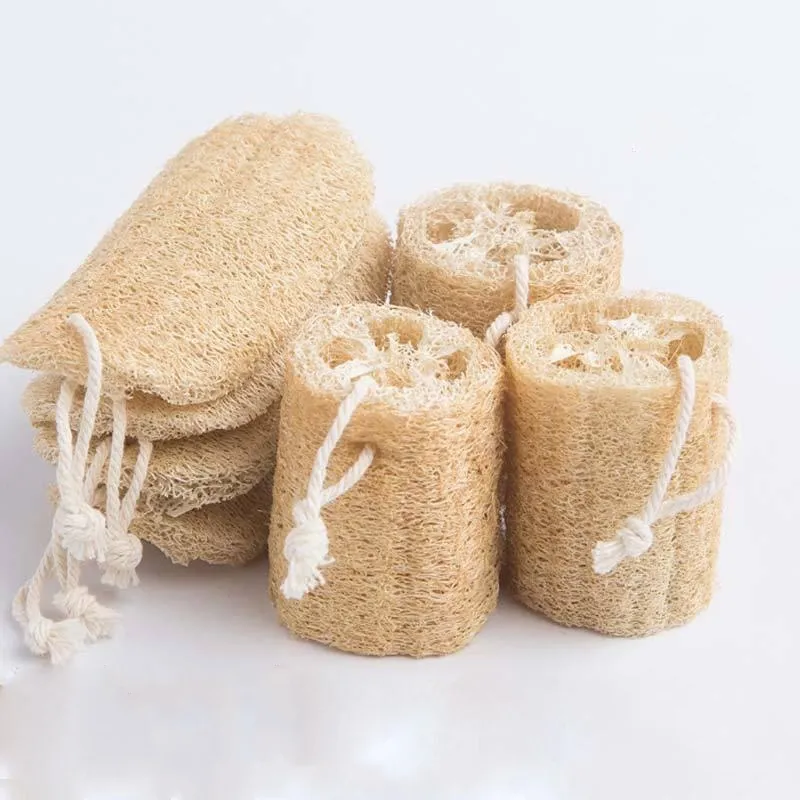 Naturalne Loofah Luffa Szczotki do kąpieli Dostawy Ochrona środowiska Produkt Czysty Exfoliate Rub Back Soft Ręcznik Pędzel Płucz