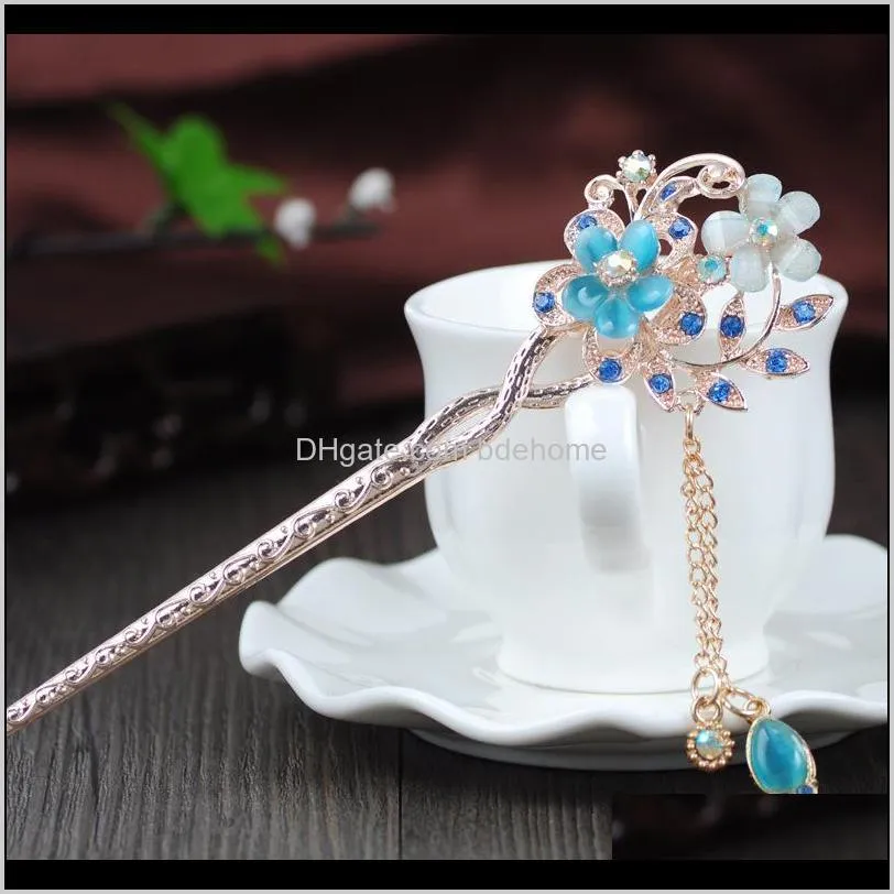 alloy jewelry new product listing 2019 high end top selling woman wholesale custom butterfly hairpins hairgrips