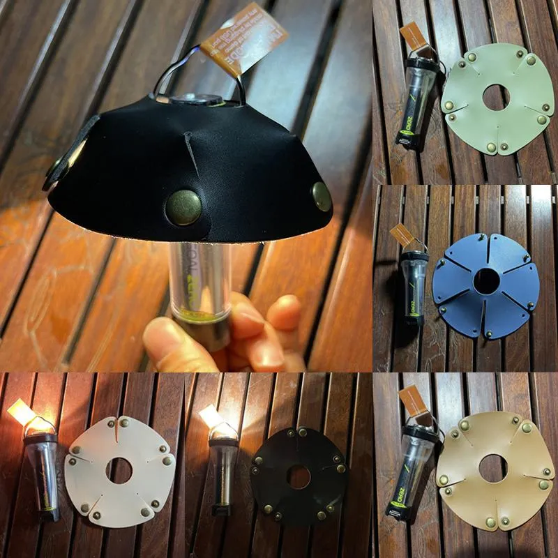 Lamp Covers & Shades Leather Lampshade Outdoor Shade Replacement Thickened LED Spotlight Protective Case Dust-Proof Chandelier Hand Cove