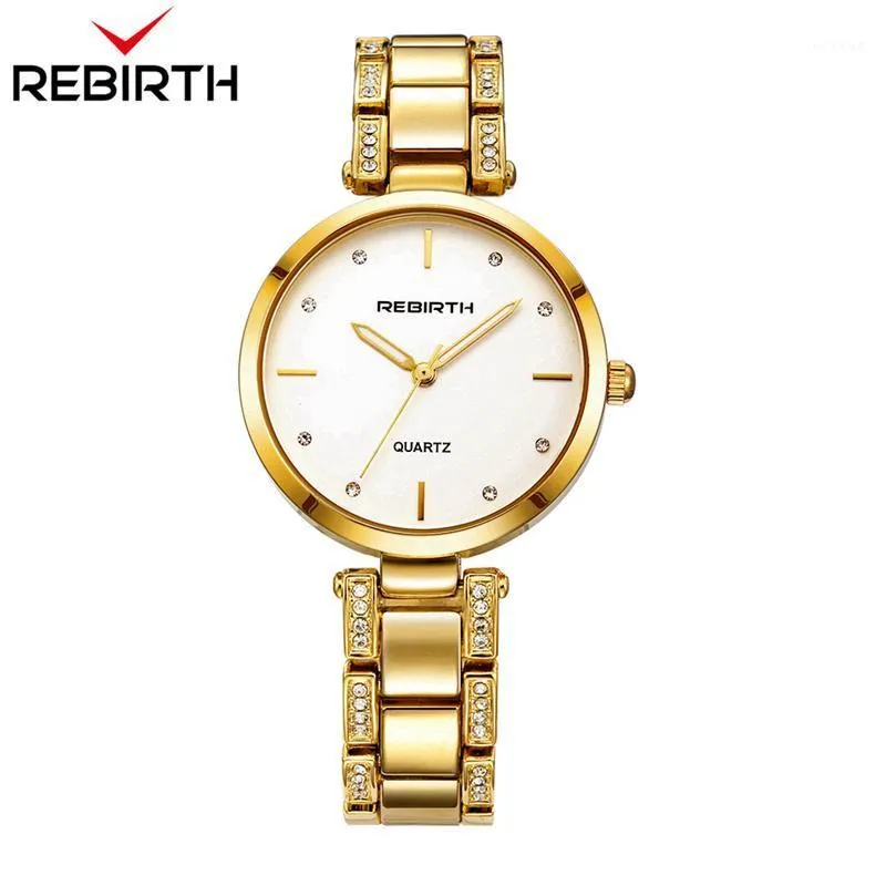 RELOJES PARA MUJER REBIRTH FASHING BRANDANTS WANTERSHONSTONSTONS FESTER STELL BRACELET TANALOG Diamond Quartz Wristswatches