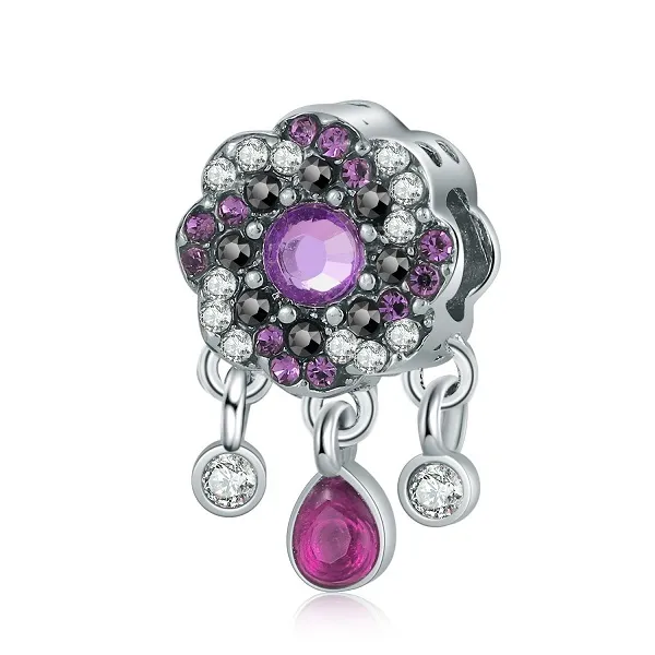 Подходит для браслетов Pandora 20 шт. Cheaper Dream Cratcher Crystal Clarms Dishcle Подвески Бусины Серебряные Подвески Бусины для оптом DIY Европейское Ожерелье Изготовление Ювелирных Изделий